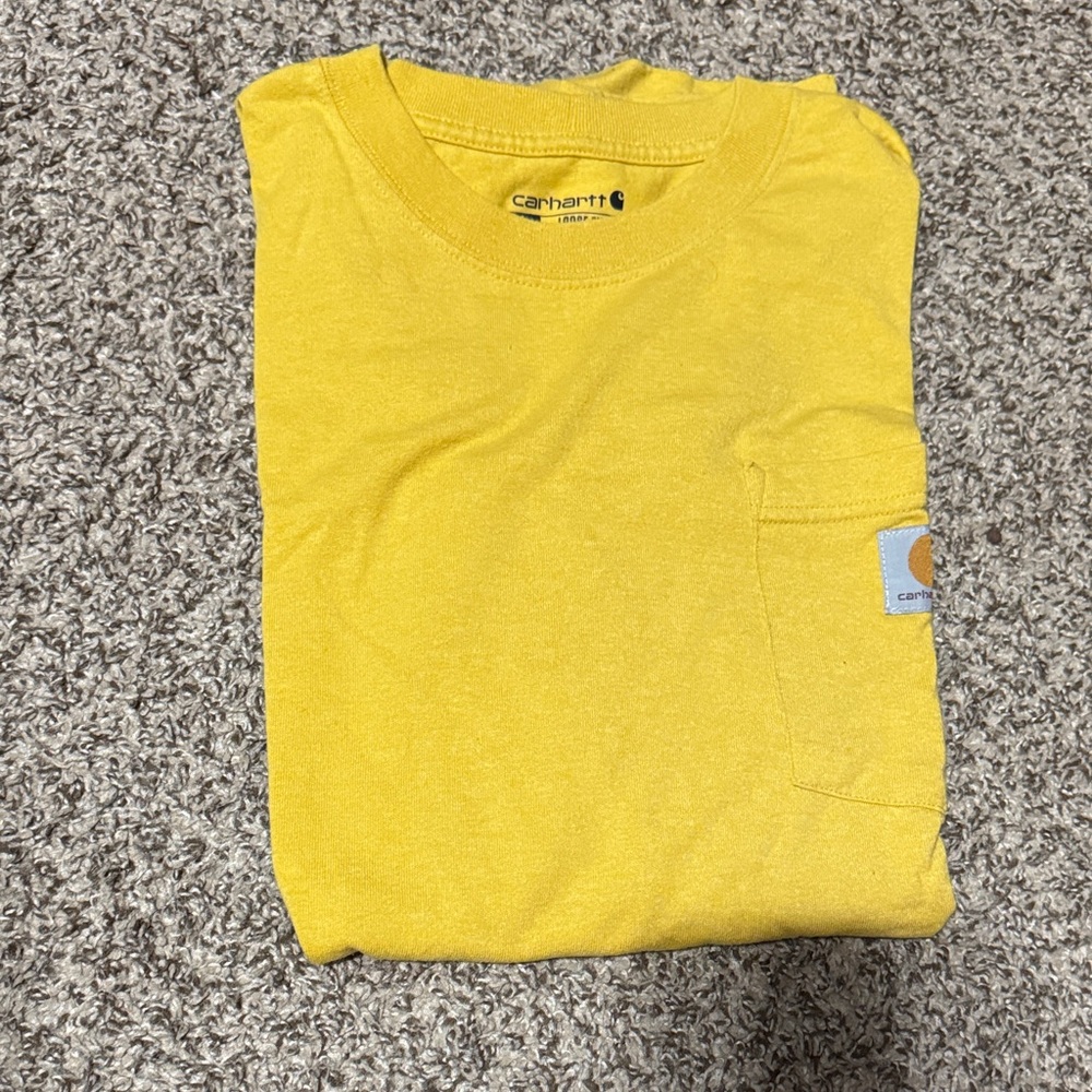 Carhartt Men's Bright Yellow Short Sleeve Tee